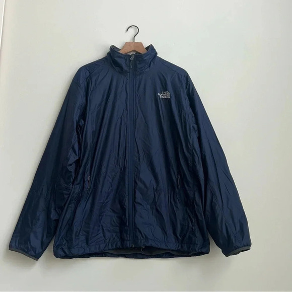 North Face Men’s Navy Blue Taya Fleece Lined Jacket - XL Windbreaker Full zip - Picture 1 of 14